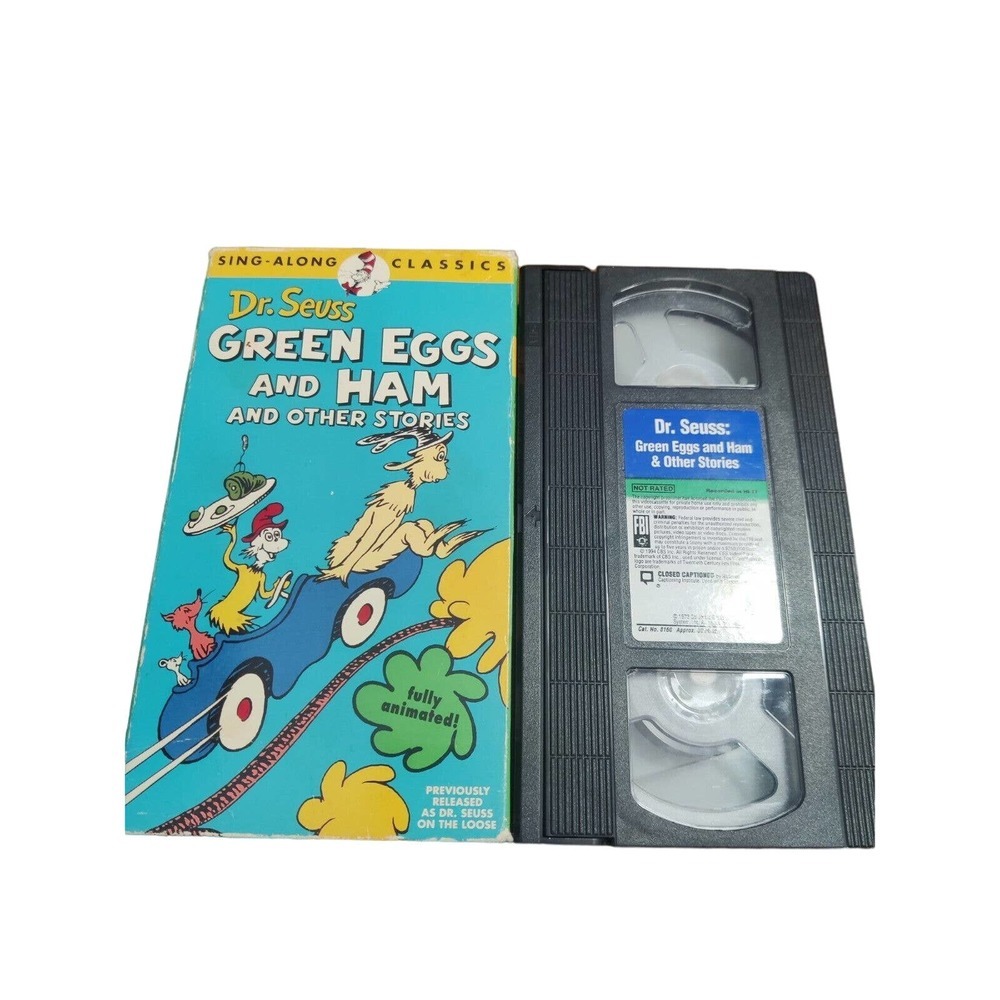 Dr. Seuss Green Eggs And Ham & Other Stories VHS Sing Along Classics Animated